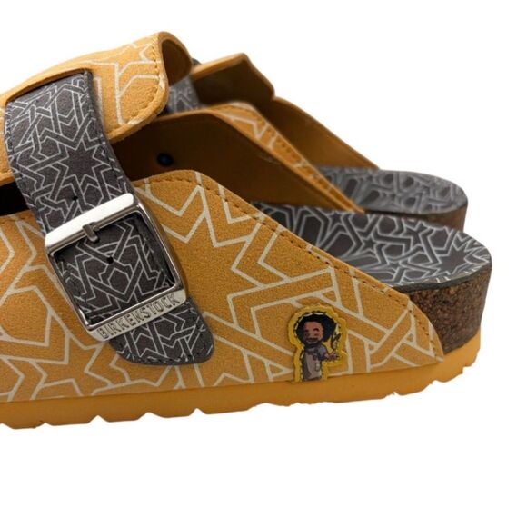 Birkenstock Medina Steps Medical Clogs Comfort Shoes Yellow Gray Collab Size 44 main image 5